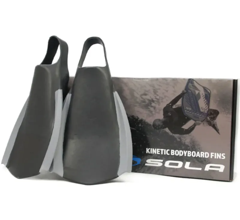 Sola Kinetic Bodyboard Fins Black/Grey